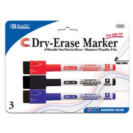 24 pieces Assorted Colors Magnetic DrY-Erase Markers (3/pack) - Markers