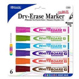 12 Bulk Bright Colors Chisel Tip DrY-Erase Markers (6/pack)