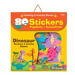 24 pieces Dinosaur Series Assorted Sticker (80/bag) - Stickers