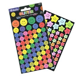 24 Bulk Glitter Reward Sticker (144/pack)