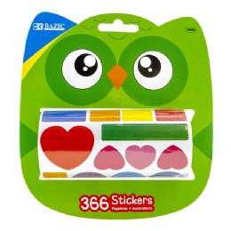 24 pieces Mix Shapes Sticker Rolls (366/roll) - Stickers