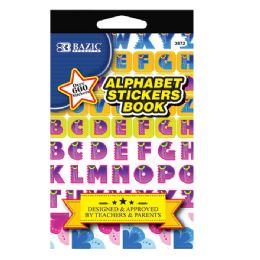 24 Bulk Alphabet Sticker Book