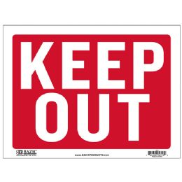 24 Wholesale 9" X 12" Keep Out Sign