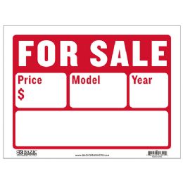 24 pieces 9" X 12" For Sale Sign (2-Line) - Sign