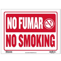 24 Wholesale 9" X 12" No Fumar Sign