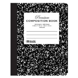 48 of Unruled 100 Ct. Premium Black Marble Composition Book