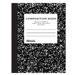 48 pieces W/r 100 Ct. Black Marble Composition Book - Note Books & Writing Pads