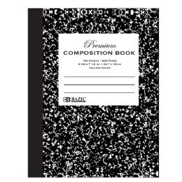 48 of C/r 100 Ct. Premium Black Marble Composition Book