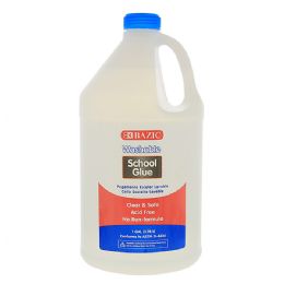 2 Wholesale 1 Gallon Washable Clear School Glue