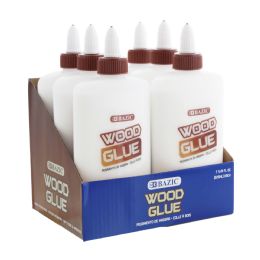 6 pieces 7 5/8 Fl Oz (225 Ml) Jumbo Wood Glue - Glue