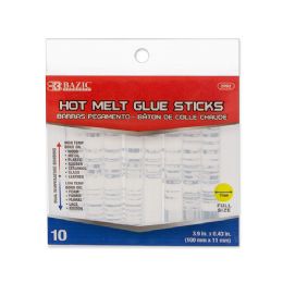 24 Bulk 3.9" X 0.43" Dual Temp. Full Size Hot Melt Glue Sticks (10/box)