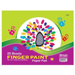 48 Wholesale 20 Ct. 16" X 12" Finger Paint Paper Pad