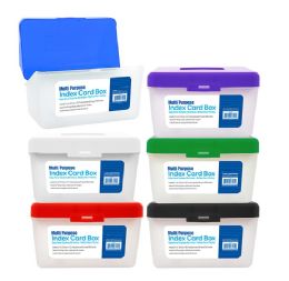 36 Pieces Multi Purpose 3" X 5" Card File Box - Organizer