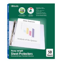 10 Bulk Heavy Weight Top Loading Sheet Protectors (50/box)