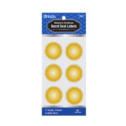 24 pieces 2" Gold Foil Notary/certificate Seal Label (42/pack) - Labels