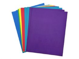 144 pieces 2 Pocket Paper Portfolio In Assorted Colors - Paper