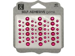 144 pieces Pink Decorative Adhesive Gems - Scrapbook Supplies