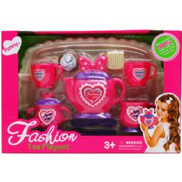 12 Pieces 11pc Fashion Tea Play Set - Girls Toys