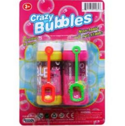 48 Wholesale 2pc 3.25" CrazY-Bubbles Bottles & Loops On Card