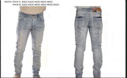 12 Wholesale Men's Fashion Stretched Denim Jeans
