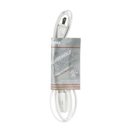 50 Pieces Extension Cord 6 Inch White - Electrical