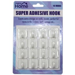 48 Pieces Home Adhesive Hook Super Non Drill - Hooks