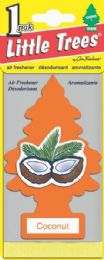 24 Pieces Little Tree Car Freshener 1 Count Coconut - Air Fresheners