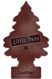 24 Wholesale Little Tree Car Freshener 1 Count Leather