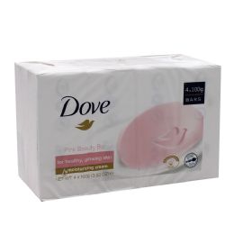 12 Wholesale Dove Bar Soap  100 G 4 Pk Pink