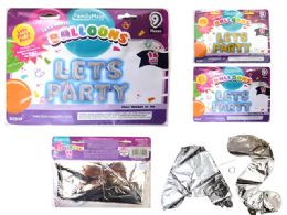 144 Pieces Lets Party Letter Balloons - Balloons & Balloon Holder