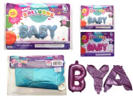 144 Wholesale Baby Letter Balloons
