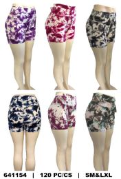 48 of Women Shorts Assorted Colors Size