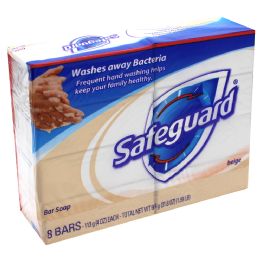 48 Wholesale Safeguard Bar Soap 8z Beige 4 Bar
