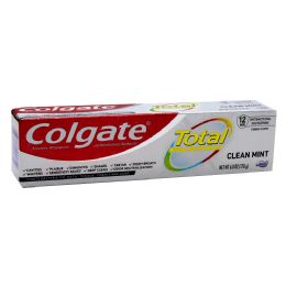 24 Pieces Colgate Toothpaste 6z Total Clean Mint - Toothbrushes and Toothpaste