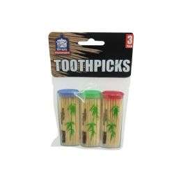 48 Wholesale Simply Kitchenware Toothpick 3 Pack