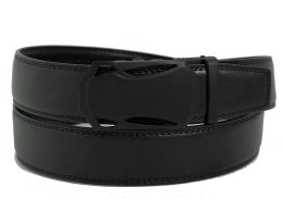24 Pieces Leather Belts Color Black - Mens Belts
