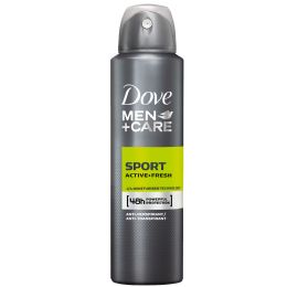 6 Pieces Dove Men Spry 250ml 8.4z Sport Active - Deodorant