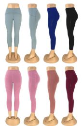 48 Pieces Women Legging Assorted Colors Size Assorted - Womens Leggings
