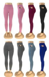 48 Wholesale Women Legging Assorted Colors Size Assorted