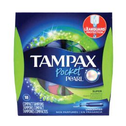 6 Pieces Tampax Tampon 18 Count Super Unscented - Personal Care Items