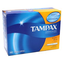 6 Pieces Tampax Unscented Super Plus 40 Count - Personal Care Items