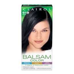 12 Wholesale Clairol Balsam Hair Color 1 Count Black Number 618