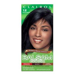 12 Wholesale Clairol Balsam Hair Color 1 Count Natural Black Number 12