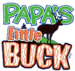 36 Pieces Baby Shirts "papa's Little Buck" - Baby Apparel
