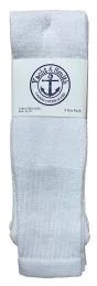 120 Pairs Yacht & Smith Men's Cotton King Size Extra Long White Tube SockS- Size 13-16 - Big And Tall Mens Tube Socks