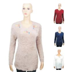 96 Wholesale Womens Sweaters Assorted Color And Size