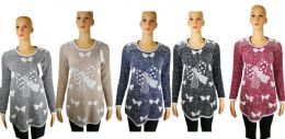 48 Wholesale Womens Sweaters Winter Fuzzy Bottom Assorted Color And Size