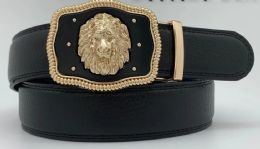 24 Wholesale Belts for Mens Color Gold Black