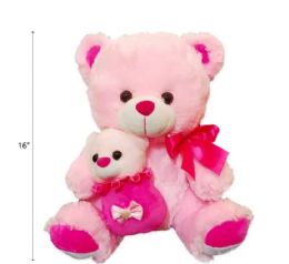 12 Bulk Pink Mother And Child Bear