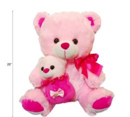 6 Pieces Pink Mother And Child Bear - Plush Toys
